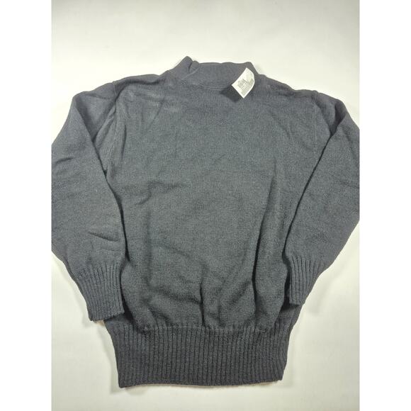 Vintage 1980s US Navy Mock Neck Sweater, 100% Wool, Men’s Medium Mitts Nitts - Picture 1 of 5